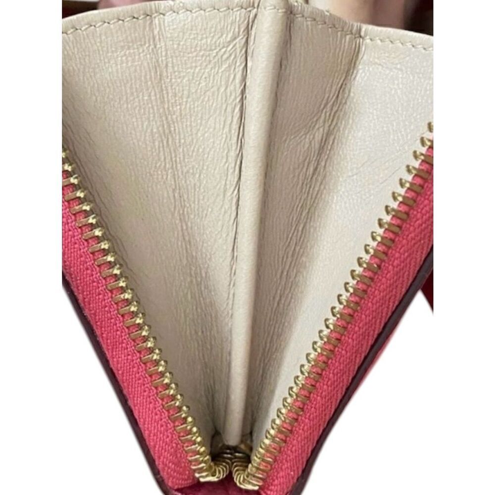Chloé Continental Pink Pebbled Leather Zippy Wallet with COA. EUC! - Picture 5 of 10